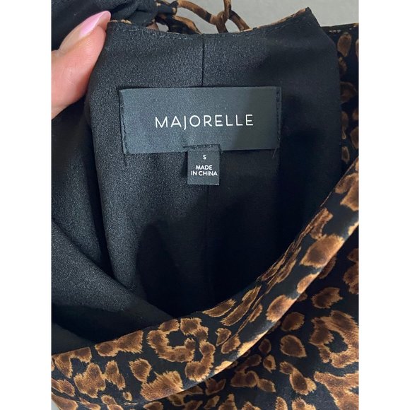 MAJORELLE Charli Mini Dress Leopard-sz Small - Picture 8 of 11
